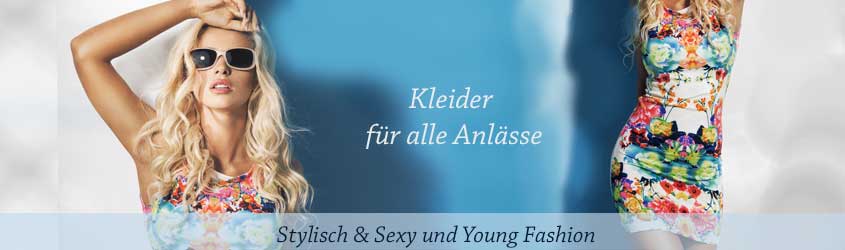 Abendmode, kurze kleider in Party Stil zum bestellen. Online-Shop für Minikleider