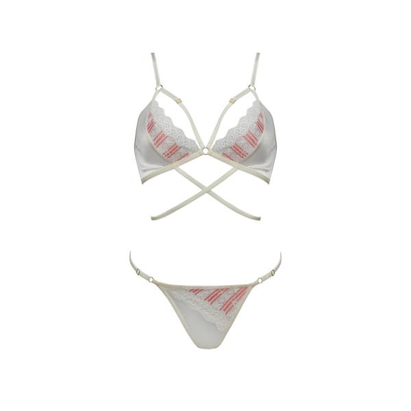 2-teiliges sexy BH-Set in ecru