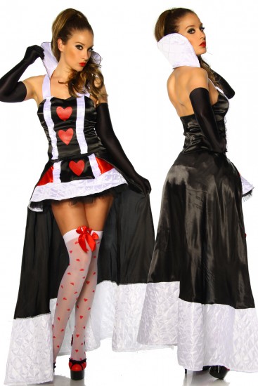 Alice im Wunderland Kostüm mit Petticoat-Rock