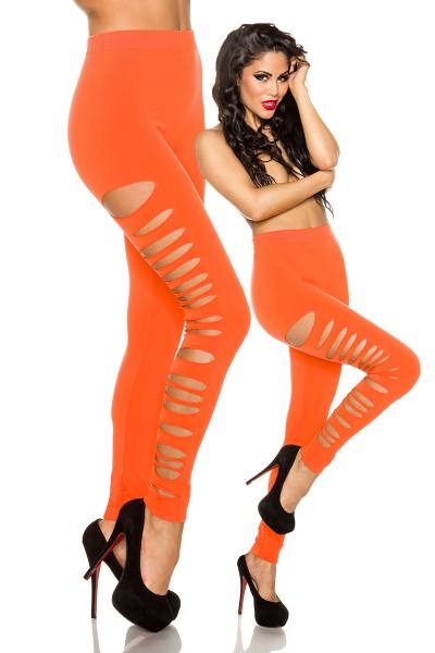 Hot Leggings mit Cut Outs grün