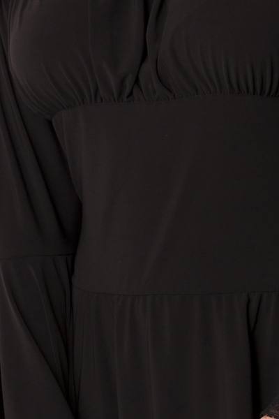 Piraten Kleid, Longbluse  schwarz