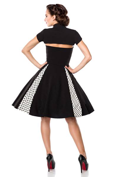 Trägerlose Retro Vintage-Kleid mit Bolero