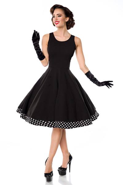 Schöne Petticoat Retro-Kleid mit Cape