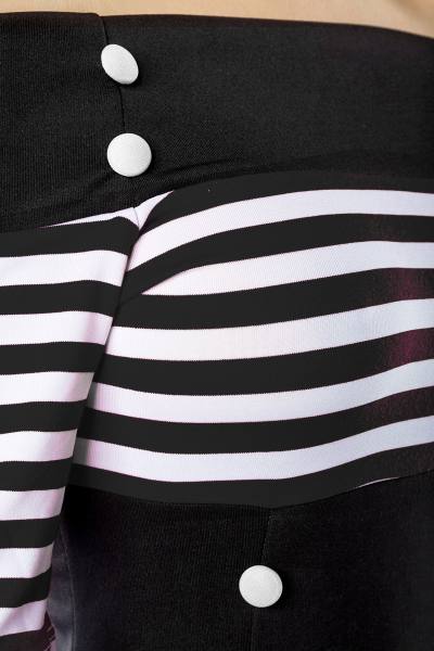 Vintage Cocktailkleid mit streifen oder dots, Schulterfrei