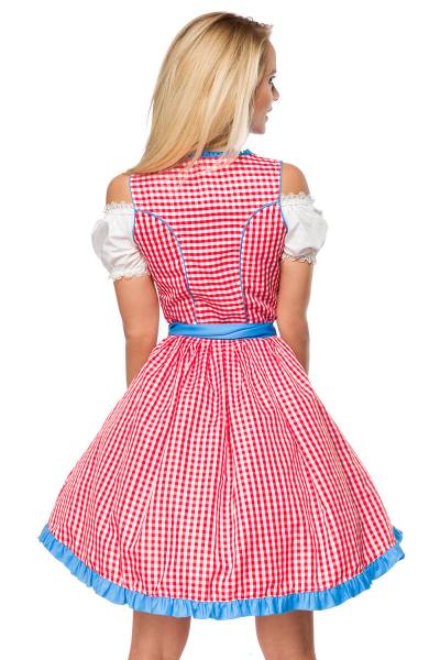 Traditionelles Karodirndl in Rot/Blau