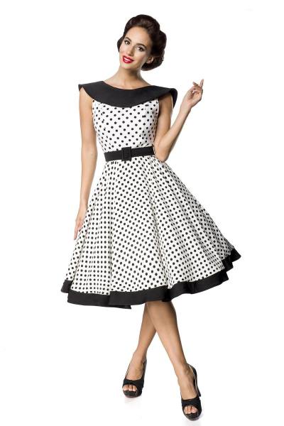 Ärmellose Polka-Dots Swing-Kleid