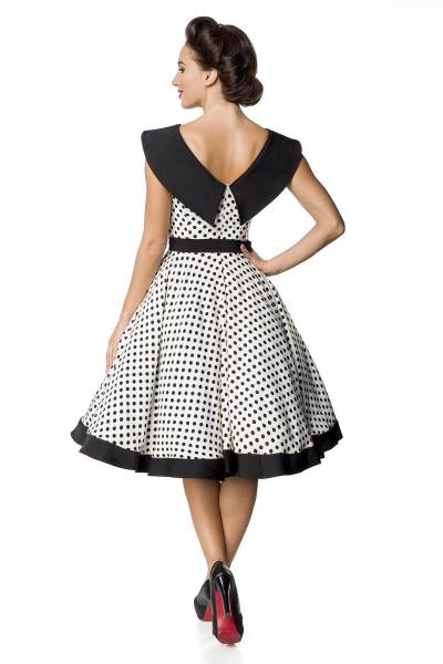 Ärmellose Polka-Dots Swing-Kleid