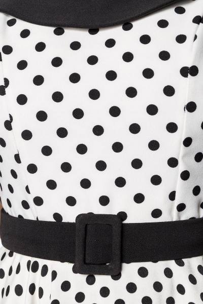 Ärmellose Polka-Dots Swing-Kleid