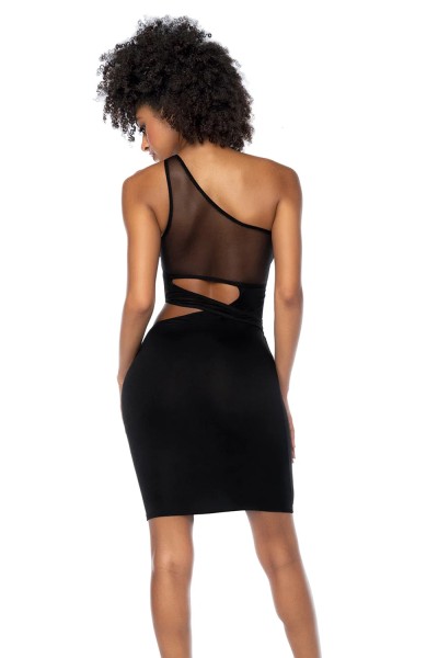 Asymmetrischen Kleid mit Cutouts