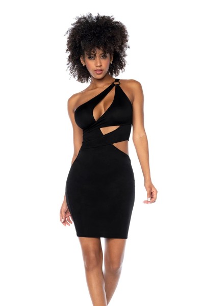 Asymmetrischen Kleid mit Cutouts