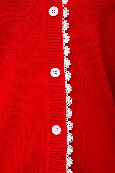 Basic Strickjacke in rot