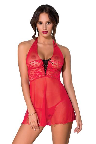 Bezaubernde rote Chemise von Avanua