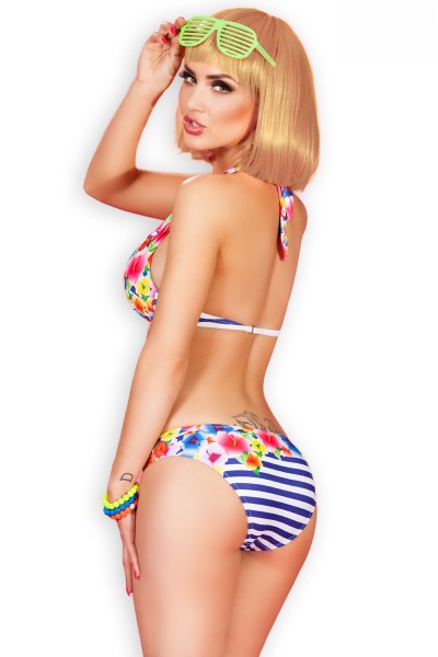 Modische Bikini mit floralem Muster