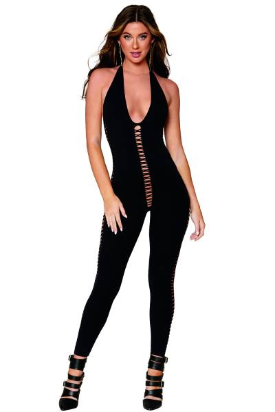 Blickdichter Bodysuit mit tiefem Ausschnitt