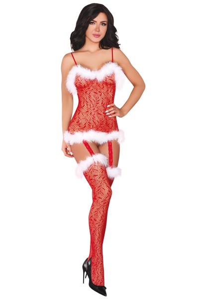 Bodystocking Christmas rot