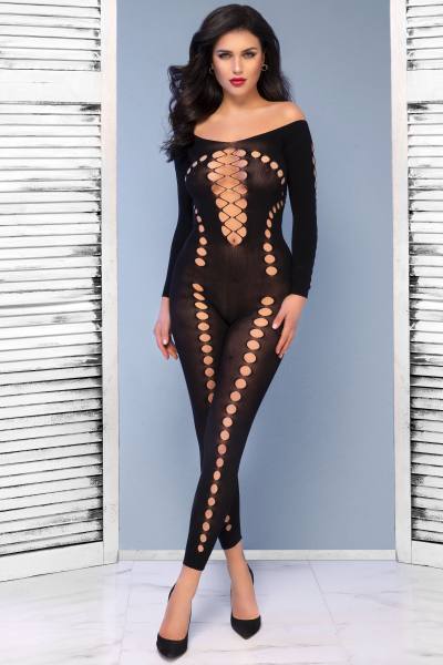 Bodystocking mit langen Ärmeln