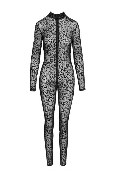 Catsuit im Leoparden-Look