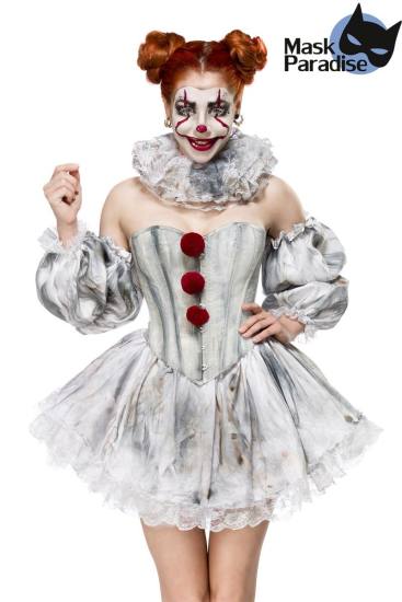 Clown Kostümset mit Petticoat