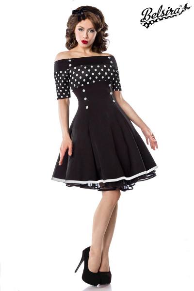 Cocktailkleid mit dots, Schulterfrei