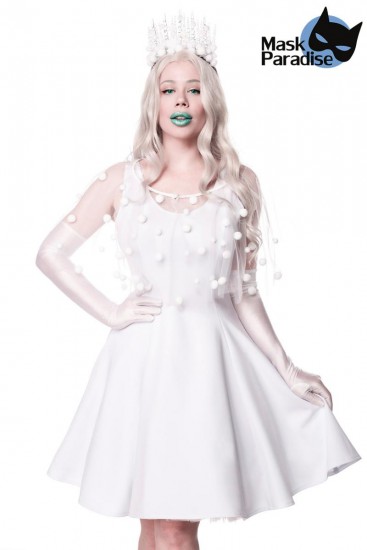 Eisige Snow Princess Kostüm in weiß