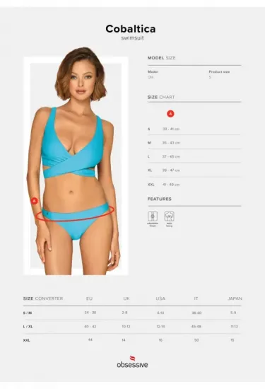 Elegante Bikini in blau