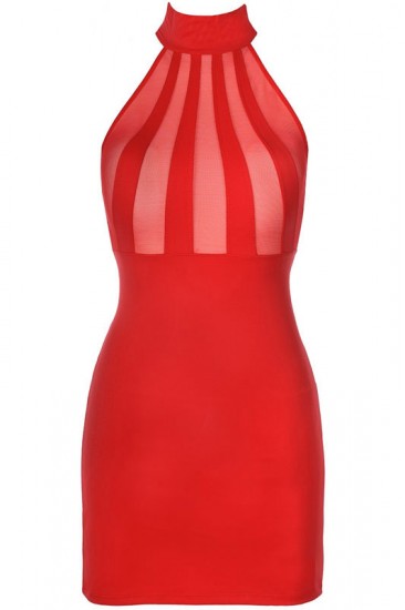 Erotisches Neckholderkleid Rot von Axami