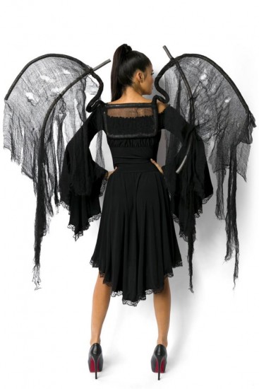 Flügel des Todes in schwarz