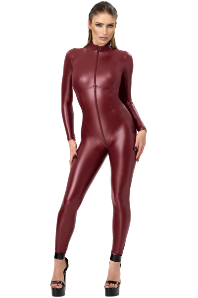Ganzkörper-Catsuit mit Stehkragen