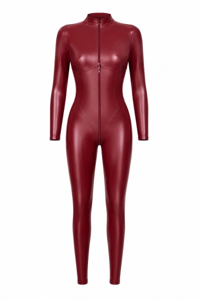 Ganzkörper-Catsuit mit Stehkragen