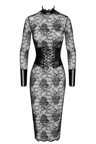 Spitzen Kleid mit breite Gürtel