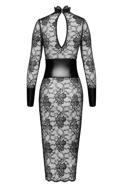 Spitzen Kleid mit breite Gürtel