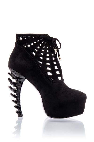 High Heel Ankle Boots schwarz