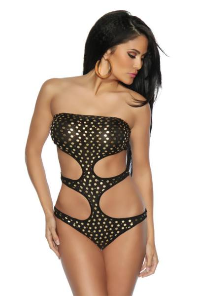 Kurvenreiche Bandeau-Monokini in Trend Farben