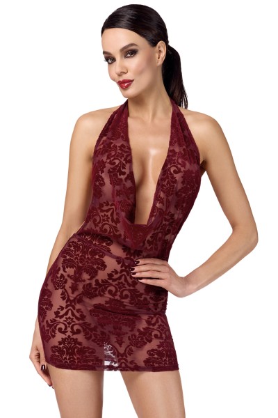 Minikleid mit Wasserfallausschnitt