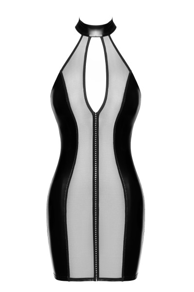 Minikleid schwarz mit Strassband