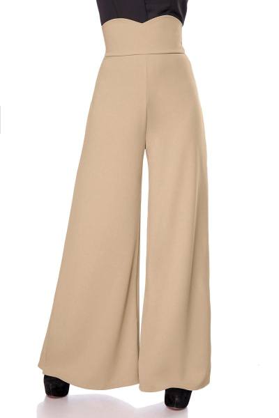 Modische Marlene-Hose in Camel