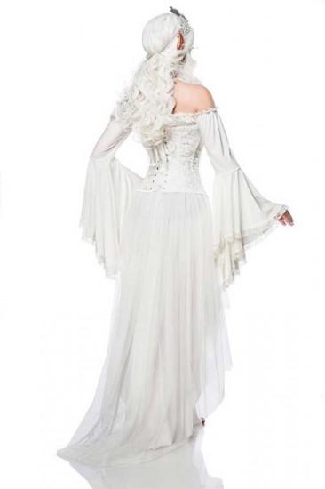 Mystische Elf Queen Kostüm in Weiß