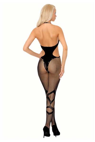 Neckholder Bodystocking schwarz