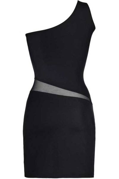 One-Shoulder Party Kleid schwarz