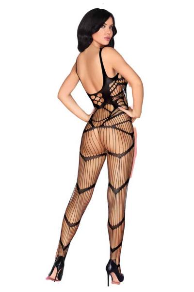 Ouvert Netz Bodystocking schwarz