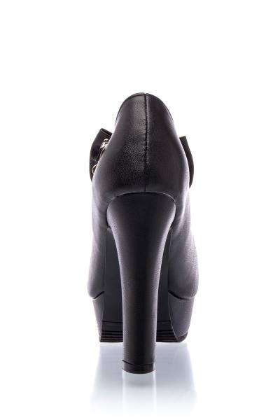 Plateau Pumps im Retrolook schwarz