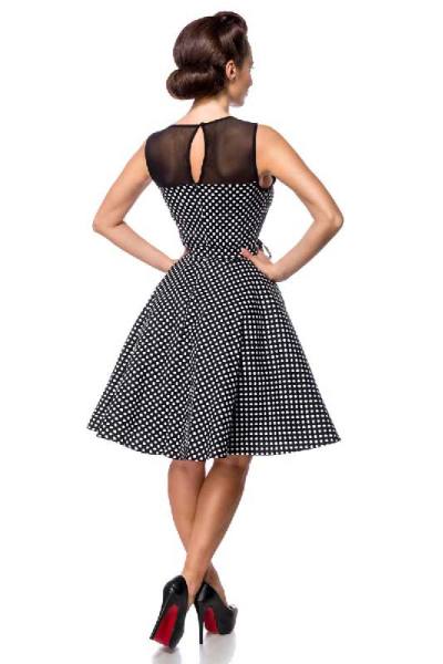 Retrokleid mit Dots in schwarz/weiß