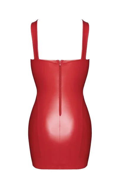 Wetlook  Minikleid mit Schnürung Rot