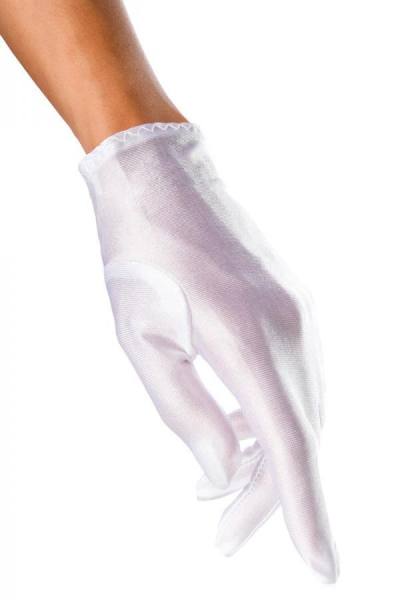 Kurze Satin-Handschuhe