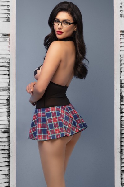 Schoolgirl Set mit Nippel Covers