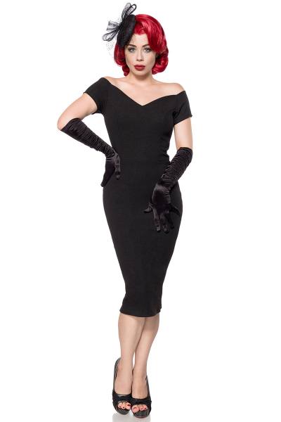 Schulterfreies Cocktailkleid Retro Stil