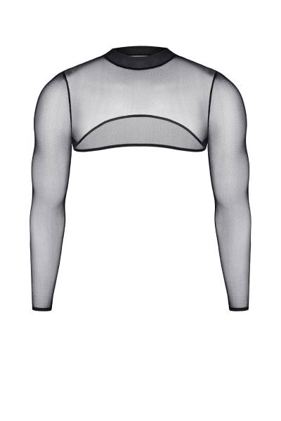 schwarzes Damen Mesh Top