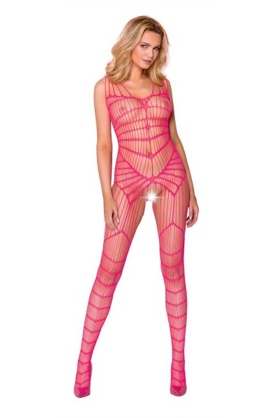 sexy Bodystocking mit Cut-Outs pink