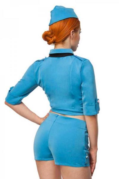 sexy Retro Pathfinder Kostüm-Set in Blau