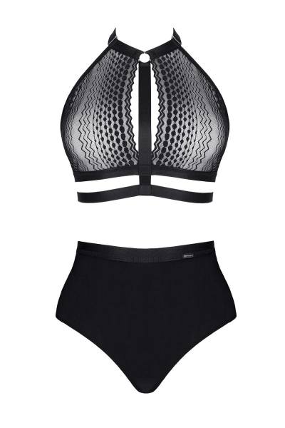 Sexy Set mit BH & Shorts schwarz